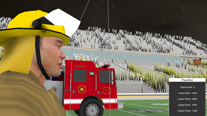 Sport Evac Fireman on field